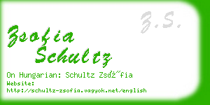 zsofia schultz business card